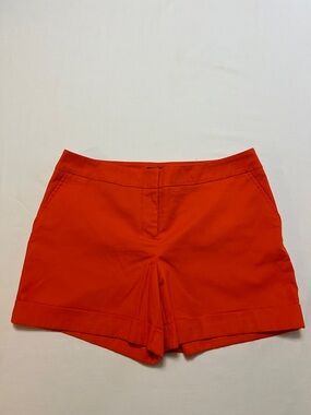 Apt. 9 Vibrant Orange Red Cuffed Shorts